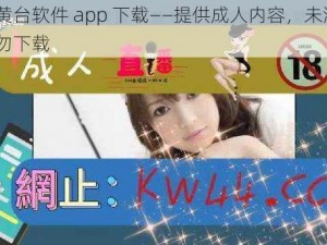 十大黄台软件 app 下载——提供成人内容，未满 18 岁请勿下载