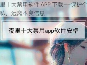 夜里十大禁用软件 APP 下载——保护个人隐私，远离不良信息