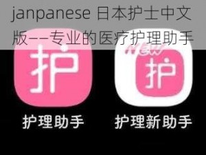 janpanese 日本护士中文版——专业的医疗护理助手