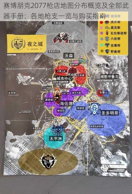 赛博朋克2077枪店地图分布概览及全部武器手册：各地枪支一览与购买指南