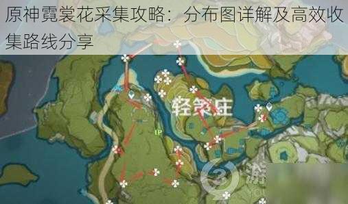 原神霓裳花采集攻略：分布图详解及高效收集路线分享