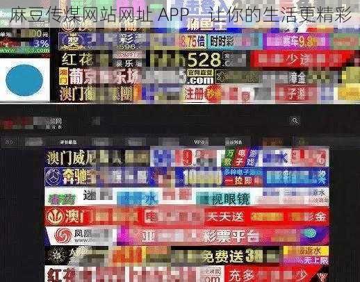 麻豆传煤网站网址 APP，让你的生活更精彩