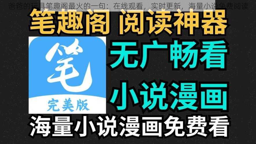 爸爸的玩具笔趣阁最火的一句：在线观看，实时更新，海量小说免费阅读