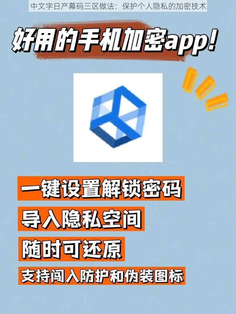 中文字日产幕码三区做法：保护个人隐私的加密技术