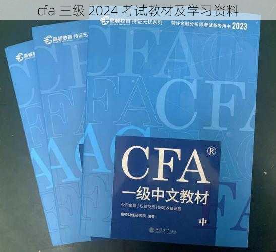 cfa 三级 2024 考试教材及学习资料