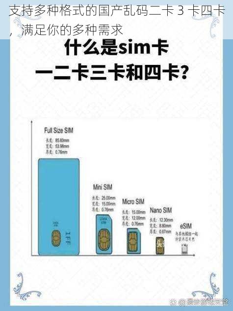 支持多种格式的国产乱码二卡 3 卡四卡，满足你的多种需求