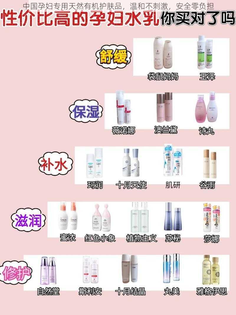 中国孕妇专用天然有机护肤品，温和不刺激，安全零负担