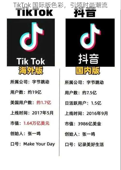 TikTok 国际版色彩，引领时尚潮流