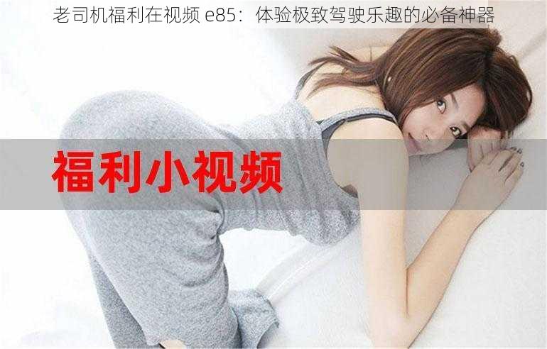 老司机福利在视频 e85：体验极致驾驶乐趣的必备神器